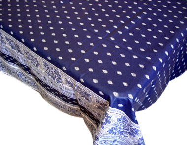 Coated tablecloth (Marat d'Avignon / bastide. marine blue) Coated tablecloth (Marat d'Avignon / bastide. marine blue)